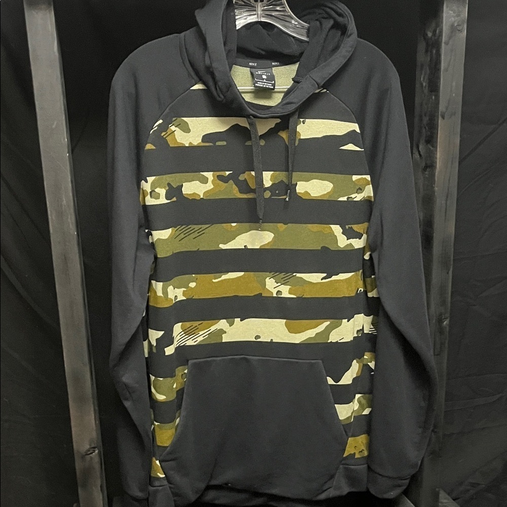 Nike Camouflage and Black Men's Hoodie